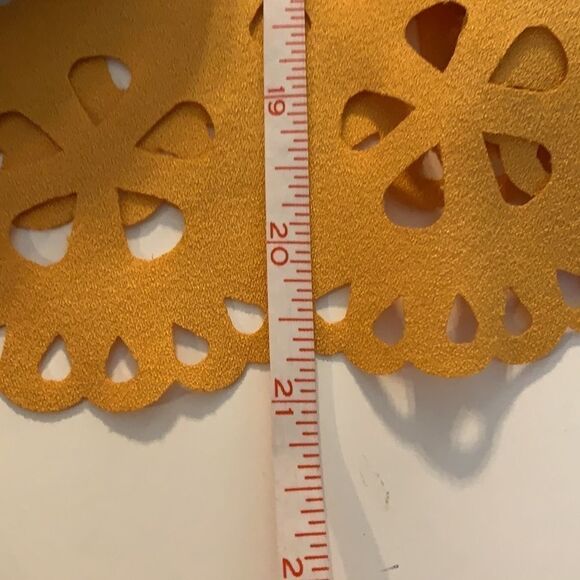 SHEIN mustard yellow cut out detailing short sleeve blouse - Picture 8 of 8